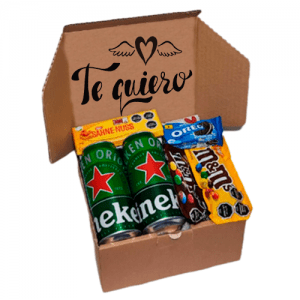 Caja de Regalos Sorpresa Heineken “Te Quiero”