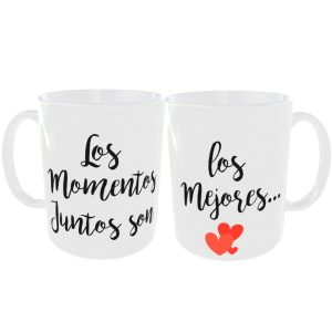 SET 2 TAZAS LOS MOMENTOS JUNTOS SON LOS MEJORES