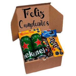 Caja de Regalos Sorpresa Heineken Feliz Cumpleaños