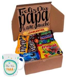 Caja de Regalos Sorpresa Sahne Nuss Feliz Dia Del Padre + Taza