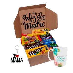 Caja de Regalos Sorpresa Sahne Nuss “Feliz Dia Mama” + Taza + Llavero
